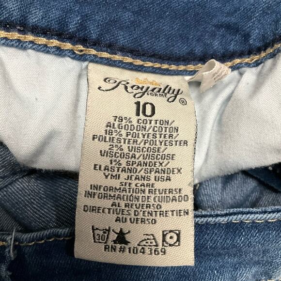 Royalty Form Women's Blue Jeans Size 10 EUC - Picture 7 of 8
